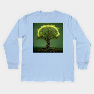 Yggdrasil World Tree of Life Kids Long Sleeve T-Shirt